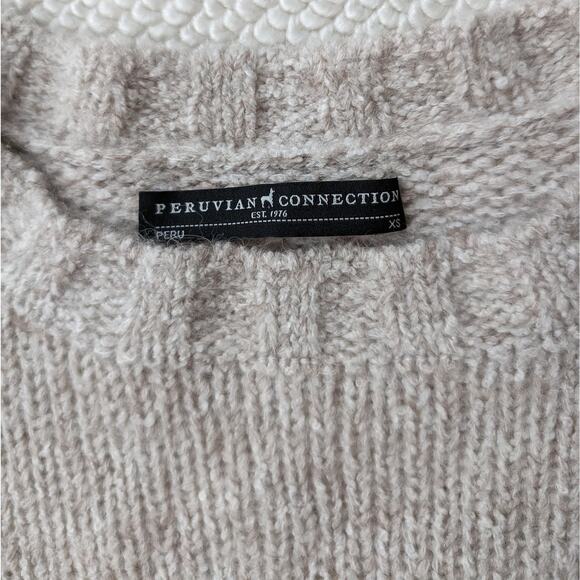 Peruvian Connection Alpaca Grey Sweater - Picture 2 of 5